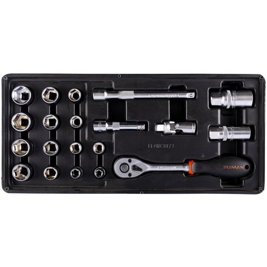 FIXMAN 20-pc 3/8" Dr.sockets & Accessories